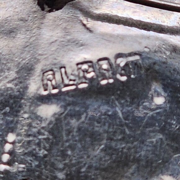 VTG Brooch Silver Tone Alpaca Iridescent Rainbow Abalone Shell Inlay Fairycore - Picture 14 of 16